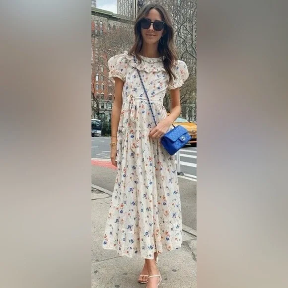 Doen Fiore Maxi Dress Octavia Floral Print Size Medium - Picture 3 of 12